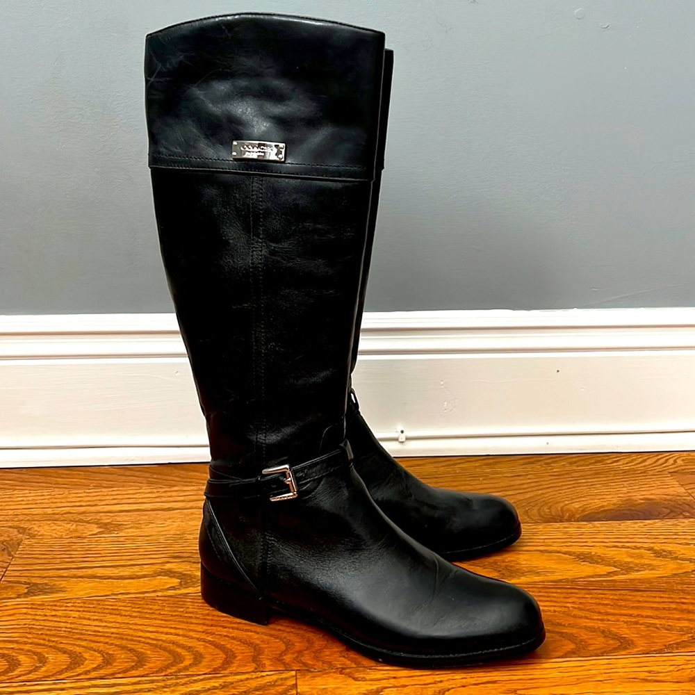 Womens Coach Black Boots Size 9